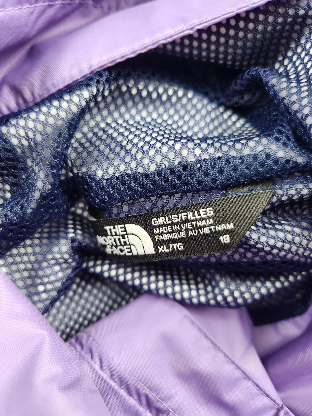 The North Face Girls DryVent Hooded Rain Jacket Lavder Size Xl